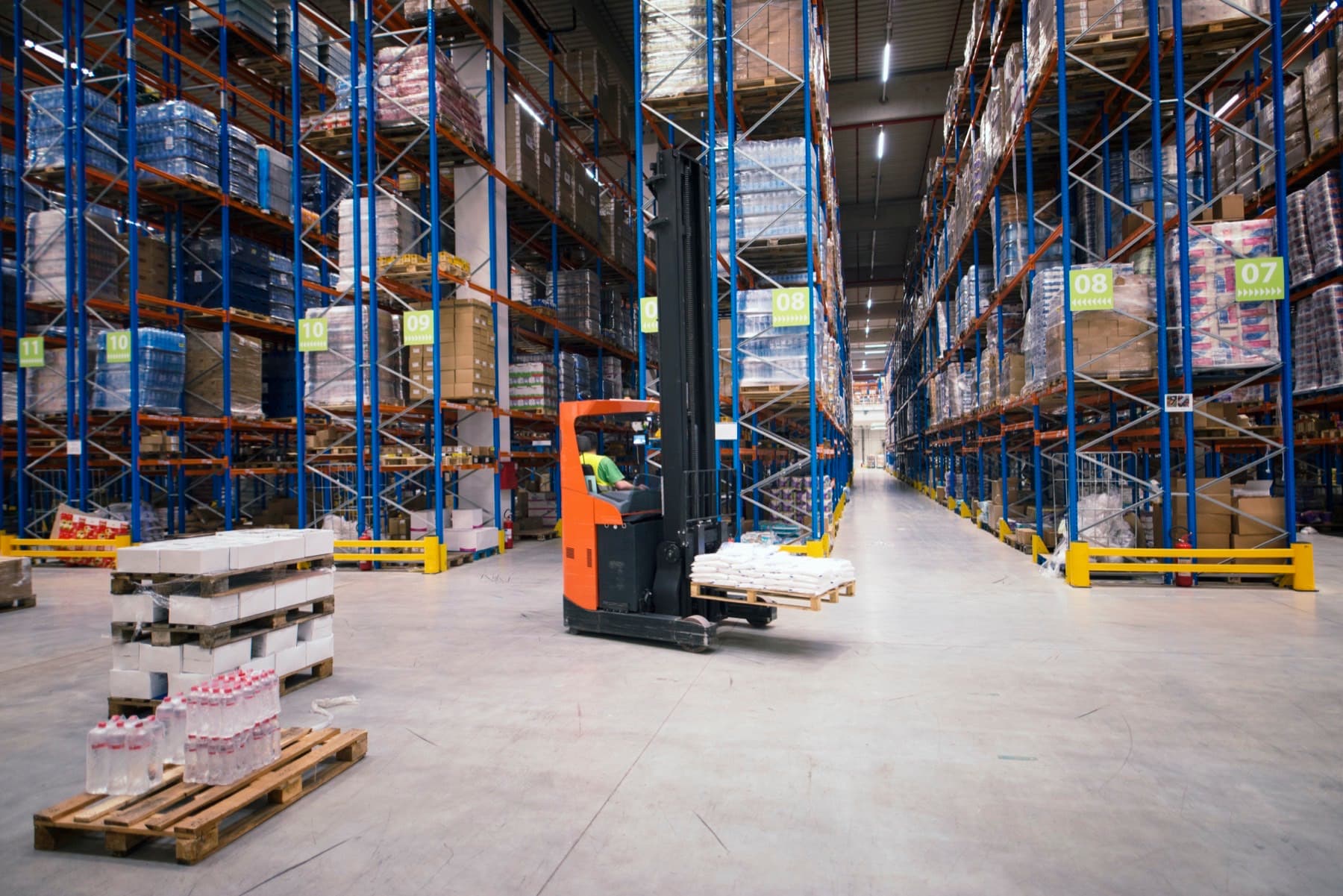 Warehouse and stock area